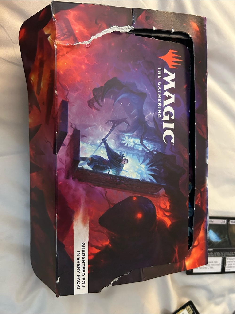 Card Deck Box in Red and Purple Artwork